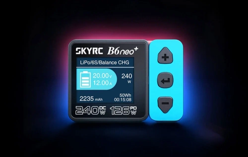 Inteligentna ładowarka SkyRC B6neo+ (niebiesko-czerwona)
