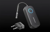 Odbiornik / nadajnik Bluetooth 5.3 Ugreen CM671, mini jack 3.5mm, 300mAh + adapter samolotowy