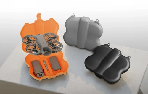 SunnyLife Mini Case with Carabiner for the DJI Neo 2 (Orange)